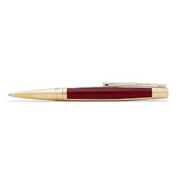 S.T. Dupont Limited Edition 405720 Iron Man Defi Red Gold Trim Ballpoint Pen - Picture 2 of 9